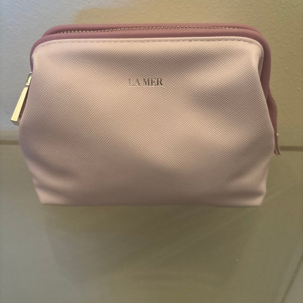 La Mer Light Purple Cosmetic Bag